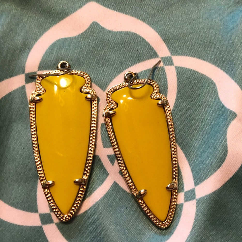 Kendra Scott Skylar Yellow and Gold